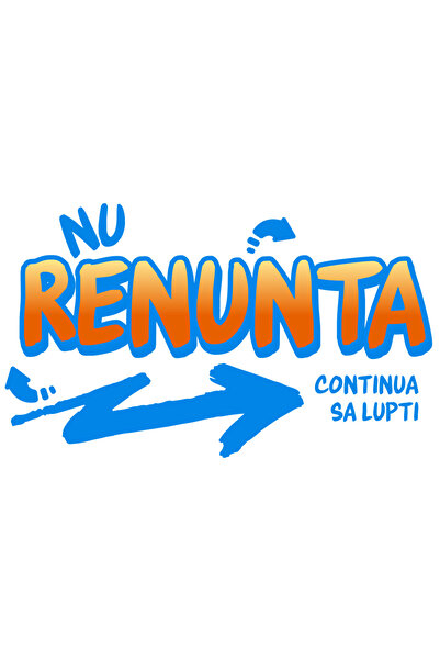 StoryGift Romania Sticker Eticheta 50CM cu Sageata Desen Stil Stradal Text Mo...