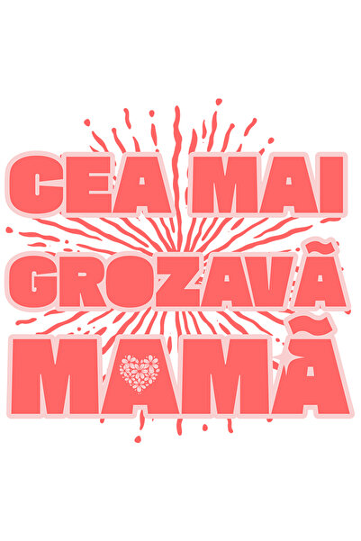 StoryGift Romania Sticker Autocolant 70CM Adeziv Cea Mai Grozava Mama familie...