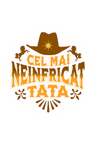 StoryGift Romania Sticker Autocolant 70CM Adeziv palarie de cowboy familieTat...