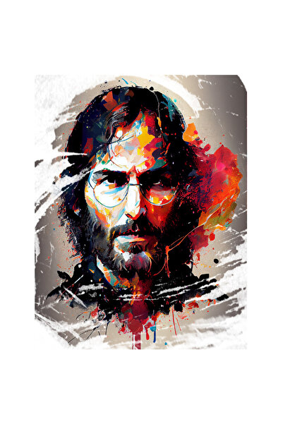 StoryGift Romania Sticker Eticheta 40CM Cu Portret Steave Jobs Tanar, Par Lun...