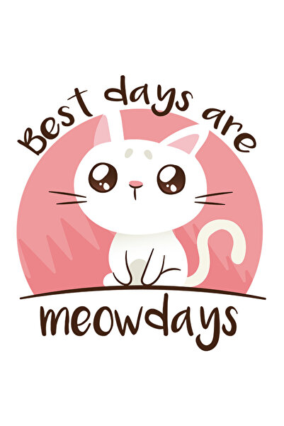 StoryGift Romania Sticker Eticheta 50CM Cu Pisica Alba Cu Nas Roz, Mesaj In e...