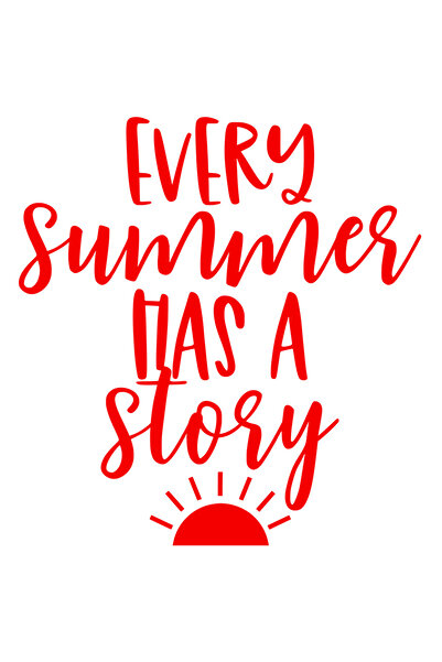 StoryGift Romania Sticker Exterior cu mesajul "Every summer has a story" - fiecare vara are o poveste , Viny