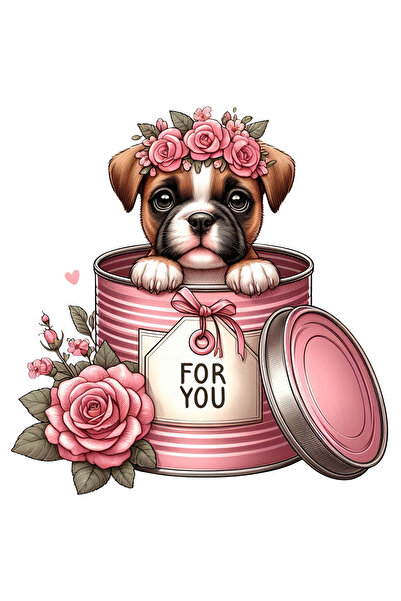 StoryGift Romania Sticker Adeziv 90CM cu un catelus timid care iese dintr-o c...