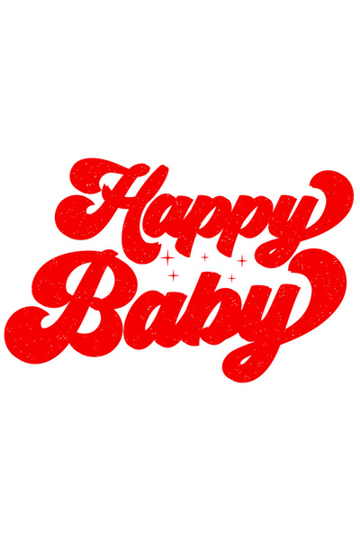 StoryGift Romania Sticker Adeziv 90CM Exterior cu pentru bebelusi cuminti si fericiti cu mesajul in engleza "Hap