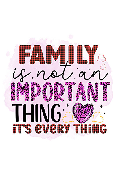 StoryGift Romania Sticker Autocolant 70CM cu mesajul "Family is not an import...