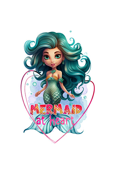 StoryGift Romania Sticker Adeziv 90CM cu mica sirena cu mesajul "Mermaid at h...