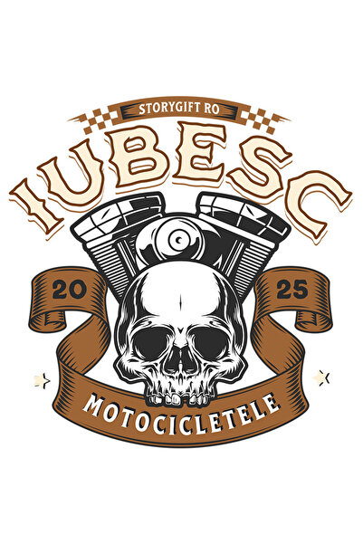 StoryGift Romania Sticker Adeziv 90CM cu Craniu Uman Iubitorii DE Calatorii Motor Motocicleta Mesaj Iubire Pasiu