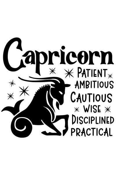 StoryGift Romania Sticker Adeziv 90CM cu zodia Capricorn, rabdator, ambitios,...