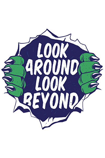 StoryGift Romania Sticker Eticheta 40CM Personalizata Monstru Look Around, Lo...