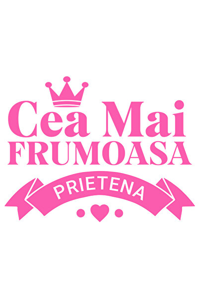 StoryGift Romania Sticker Autocolant 70CM cu Coroana Regala De Printesa Inimi...