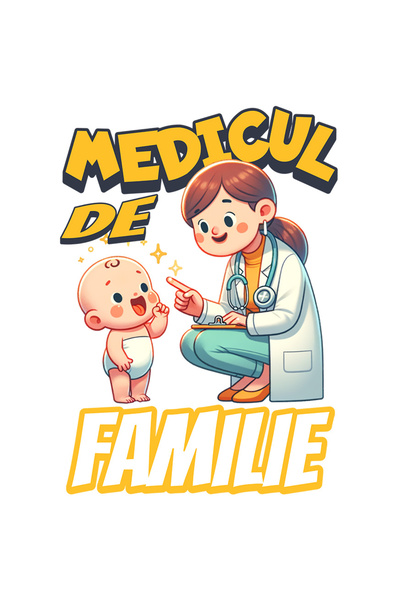 StoryGift Romania Sticker Adeziv 90CM cu Iubitorii De Medicina Femeie Cu Halat Alb si Tinuta Albastra Copil Bebe