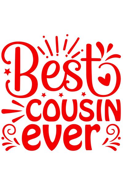 StoryGift Romania Sticker Autocolant 70CM Exterior cu stelute si inimioara cu textul "Best cousin ever" - cea ma