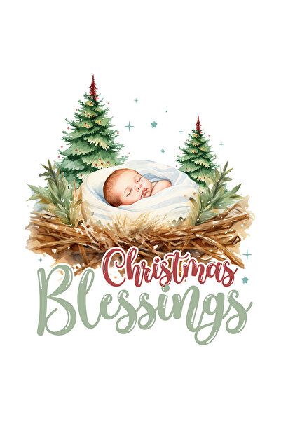 StoryGift Romania Sticker Eticheta 40CM cu scena Nasterii Domnului cu mesajul...