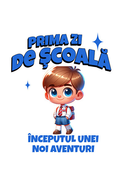 StoryGift Romania Sticker Adeziv 90CM Adeziv Prima zi de scoala inceputul une...