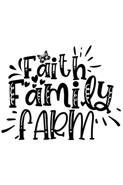 StoryGift Romania Sticker Adeziv 90CM Cu Mesaj Faith Family Farm, Ferma, Natu...