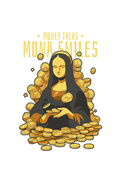 StoryGift Romania Sticker Adeziv 90CM Cu Mesaj In Engleza Money Talks Mona Sm...