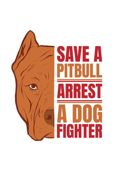 StoryGift Romania Sticker Adeziv 90CM Cu Mesaj In Engleza Save A Pitbull Arre...