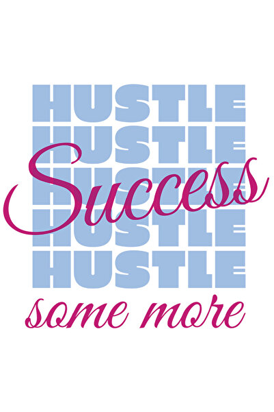 StoryGift Romania Sticker Autocolant 70CM Cu Mesajul Hustle Success Some More...