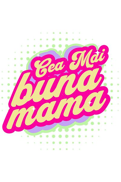 StoryGift Romania Sticker Autocolant 70CM cu Mesaj iubitor Cea Mai Buna Mama Familie Copii Dragoste Infinita cu
