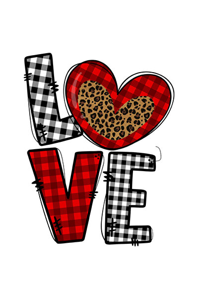 StoryGift Romania Sticker Cu Mesajul "love", Inima, Rosie, Valentine's Day, I...