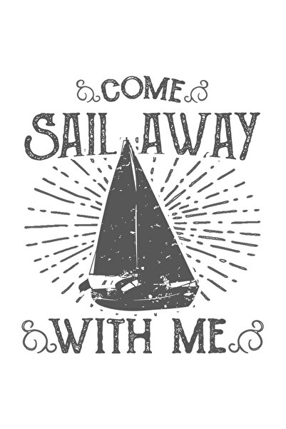 StoryGift Romania Sticker Adeziv 90CM Cu Barca Cu Panza, Navigatie, Text In E...