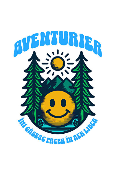 StoryGift Romania Sticker Autocolant 70CM Adeziv aventurier, imi gasesc pacea...