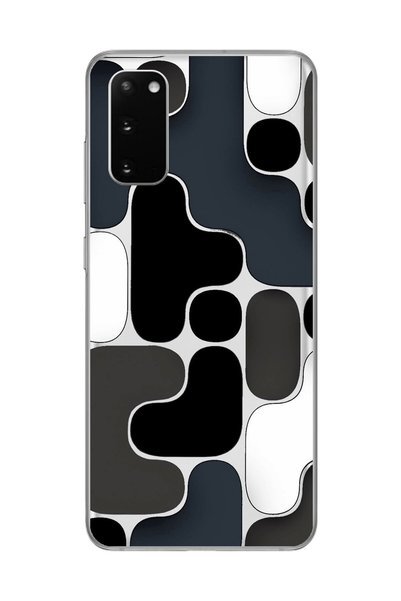 Dali Design حافظة شفافة متوافقة مع هاتف Galaxy S20+ مع تصميم ورق جدران شفاف 1