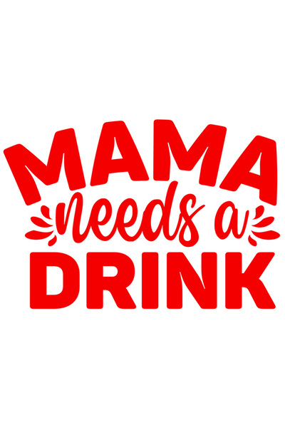 StoryGift Romania Sticker Eticheta 40CM Exterior pentru mamele care au nevoie de o bautura - stres , Vinyl Rosu,