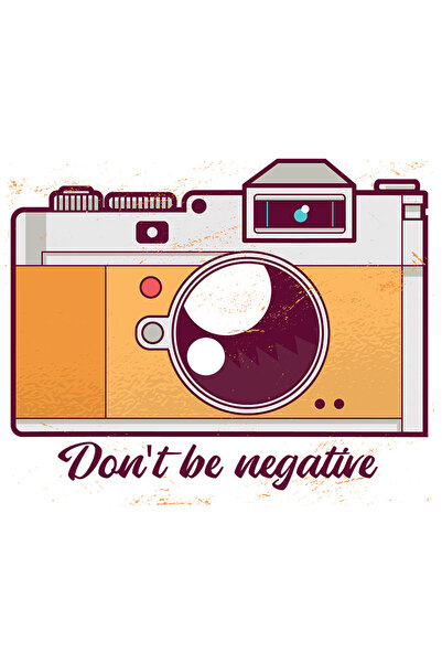 StoryGift Romania Sticker Adeziv 90CM Don't Be Negative, Camera pe Film, cu M...