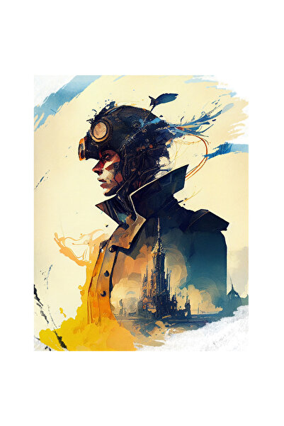 StoryGift Romania Sticker Adeziv 90CM Cu Pictura Femeie Razboinica, Haina Cu ...