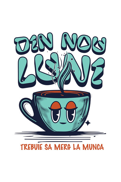 StoryGift Romania Sticker Adeziv 90CM cu Cana De Cafea Fierbinte Extenuata Te...