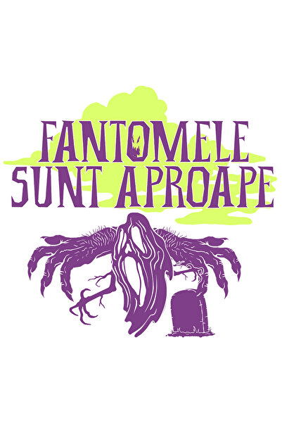 StoryGift Romania Sticker Eticheta 50CM Adeziv fantomele sunt aproape de tine...