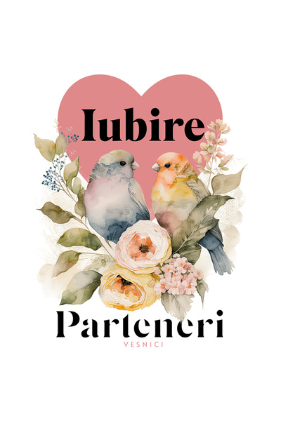 StoryGift Romania Sticker Adeziv 90CM Adeziv Doua pasari parteneri pe viata c...