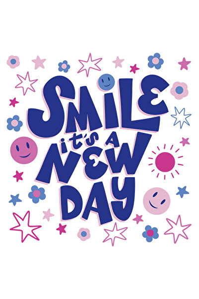 StoryGift Romania Sticker 23 Cm Cu Text Motivational In Engleza Smile It's A ...