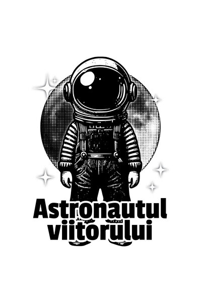 StoryGift Romania Sticker Eticheta 40CM Adeziv Copil astronaut. _Astronautul ...