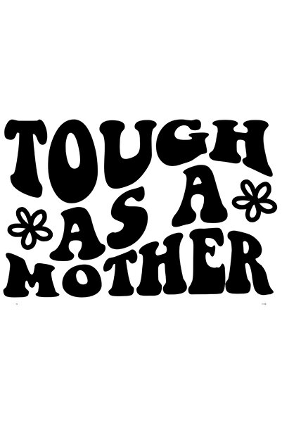 StoryGift Romania Sticker Eticheta 40CM Cu Text In Engleza Tough As A Mother,...