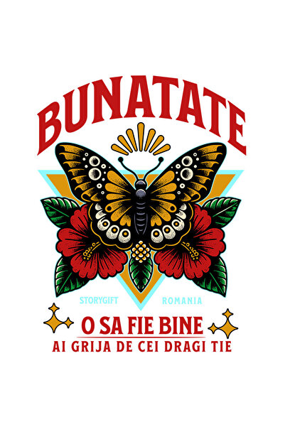 StoryGift Romania Sticker Adeziv 90CM cu Fluture Colorat natura Flori Colorat...