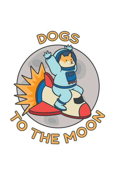 StoryGift Romania Sticker Autocolant 70CM Cu Caine In Costum De Astronaut Pe ...