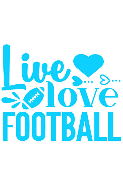 StoryGift Romania Sticker Eticheta 40CM Exterior cu inimioare si textul "Live...