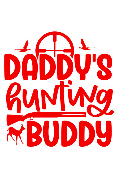 StoryGift Romania Sticker Adeziv 90CM Exterior pentru amicul tatei de vanatoare - fiu grija , Vinyl Rosu, 90 cm