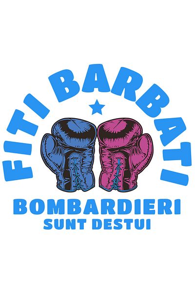 StoryGift Romania Sticker Eticheta 40CM cu Manusi De Box Rosii Sport Contact Periculos Copii Sanatate Motivation