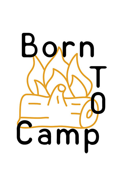 StoryGift Romania Sticker Autocolant 70CM Cu Born To Camp, Foc De Tabar, Calea Printre Munti, Zona Montana, Aven