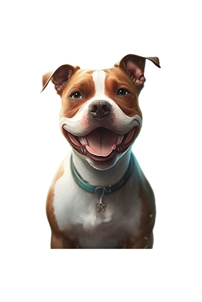 StoryGift Romania Sticker Autocolant 70CM Cu Portret, Caine, Zgarda Verde, Za...