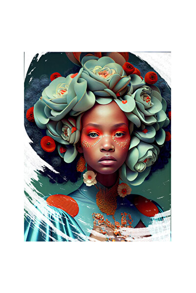 StoryGift Romania Sticker Eticheta 40CM Cu Portret Printesa Carnavalului, Ban...