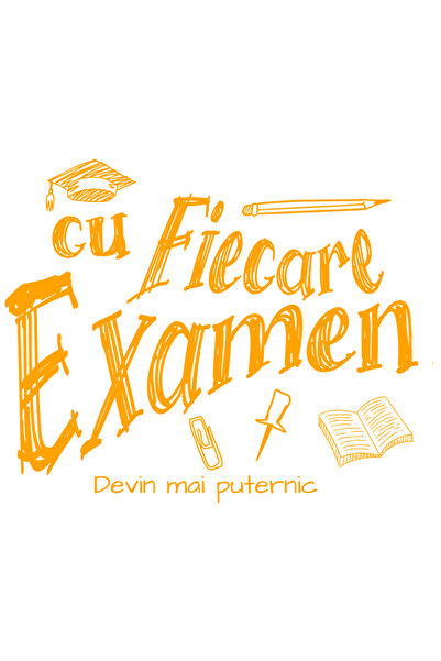 StoryGift Romania Sticker Adeziv 90CM Adeziv Cu fiecare examen, devin mai put...