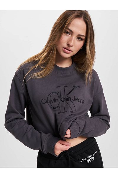 Calvin Klein Damen Calvin Klein Jeans Monologo Sweater