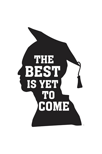 StoryGift Romania Sticker Eticheta 40CM Cu Fundal Barbat Cu Palarie Si Roba De Absolvire, Absolvent Facultate, S