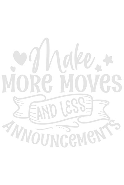 StoryGift Romania Sticker Eticheta 50CM Exterior cu mesaj care te indeamna sa faci mai multe "miscari" si mai pu