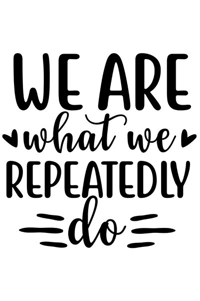 StoryGift Romania Sticker Exterior cu inimioare si textul "Noi suntem ceea ce...