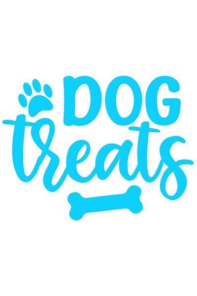 StoryGift Romania Sticker Eticheta 40CM Exterior cu textul in engleza "Dog treats" - bunatati pentru caine oase